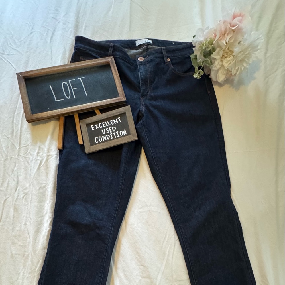 EUC + LOFT + Dark Wash Jeans